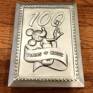 Walt Disney Mickey Mouse 100 Years of Magic Book Style Photo Frame & Pin